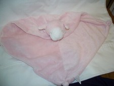 ANGEL DEAR Pink Sleeping Lamb Security Blanket Satin lovey plush