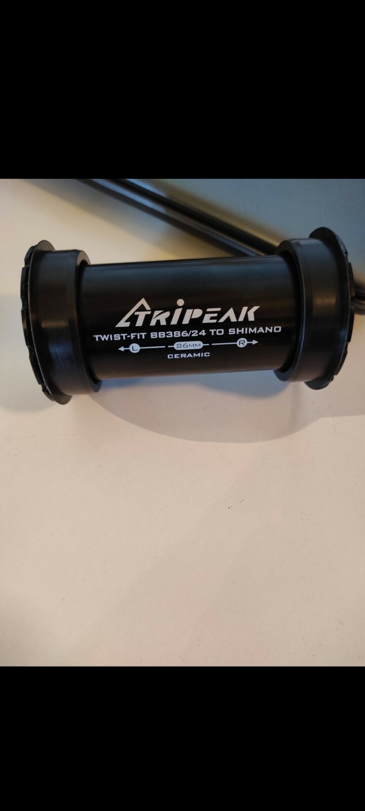 Boîtier de pédalier céramique Tripeak BB386/24 pour vélo de route