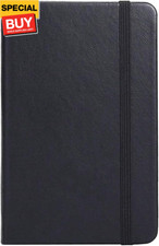 Small Pocket Notebook 3.5" x 5.5" Hardcover Lined Paper Mini Notepad with Black