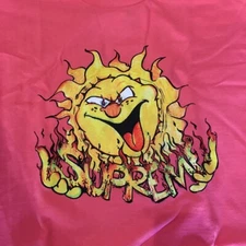 FW20 Coral Supreme Sun Tee T-Shirt XL BOGO Box North Logo Yojhi Aguila Motion NY