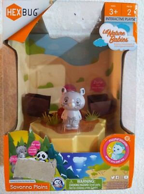 Hexbug Lil Nature Babies Savanna Plains Zane The Black Rhino NIB