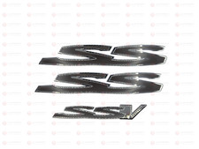 Grey Chrome Side Rear SS SSV Set Badge Emblem Holden Commodore VE VF SS 3PCS