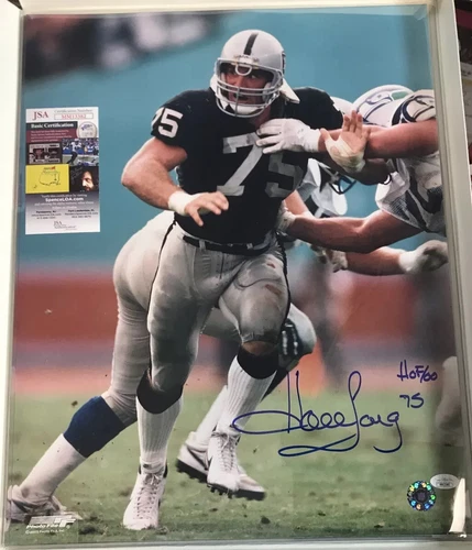 Howie Long Signed Oakland Raiders 16x20 Photo "HOF 00" JSA CERTIFIED AUTOGRAPH!