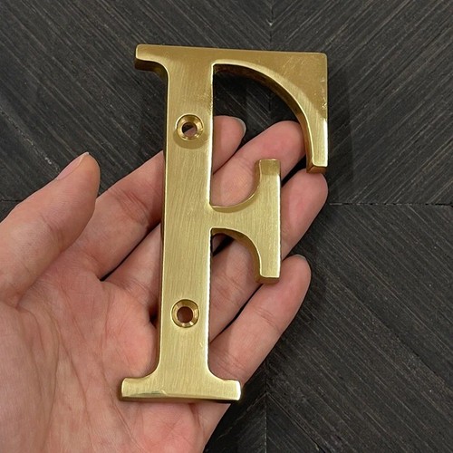Solid Brass 4" House Number Apartment Door Home Mailbox Address Outdoor Sign#0-9 - Picture 19 of 36