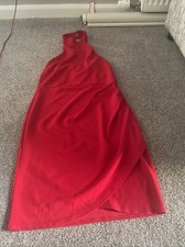 red halter neck dress Lipsy