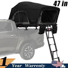 47" Car Roof Top Tent Overland Aluminium Fold Out Camping Tent for Sedan Van SUV