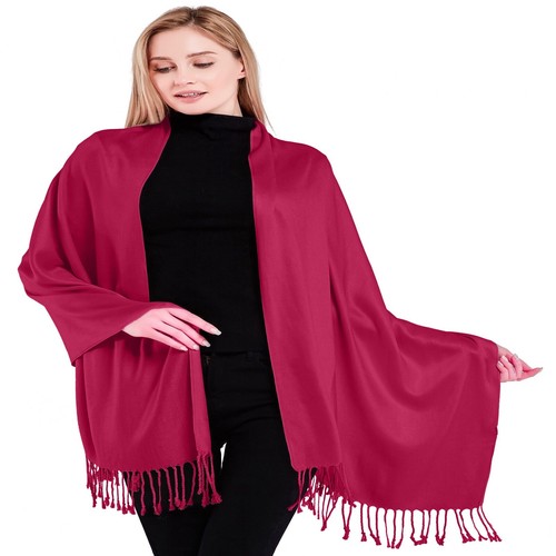 Solid Color Design Shawl Scarf Wrap Stole Throw Shawls Pashmina CJ Apparel *NEW* - Picture 302 of 756