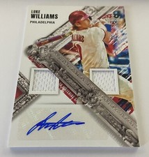 LUKE WILLIAMS 2022 PANINI DIAMOND KINGS DUAL JERSEY PATCH AUTO RC PHILADELPHIA