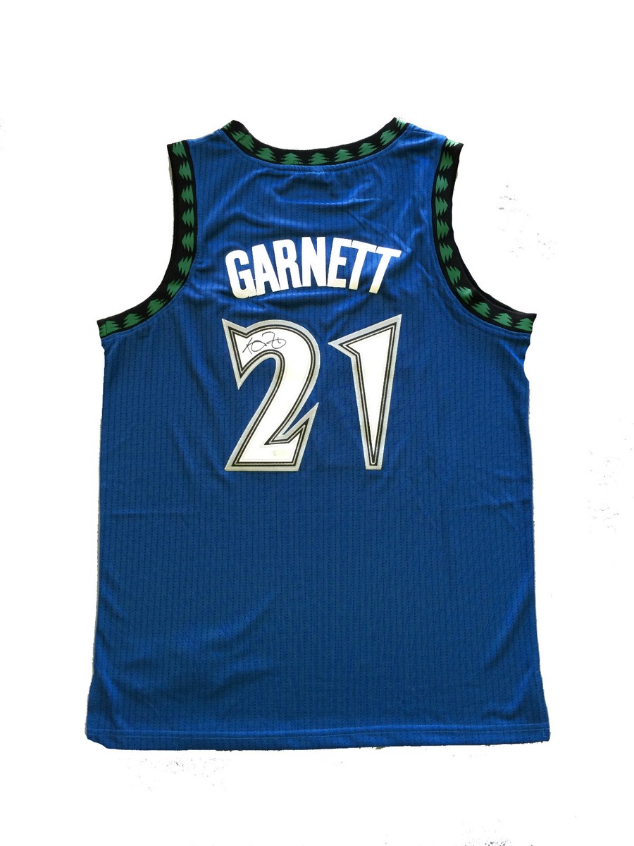 Kevin Garnett Signed Minnesota Timberwolves BLUE Jersey STEINER | eBay