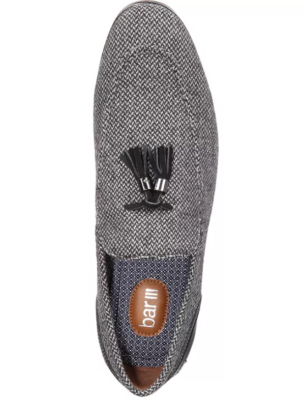 Bar III Z1182* Kingston Grey Tweed Slip-on Loafers Men display picture 1