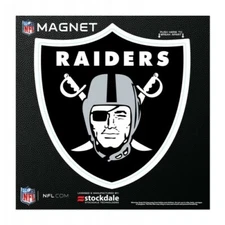 LAS VEGAS RAIDERS 6"X6" DIE-CUT MAGNET FOR INDOOR OUTDOOR NFL LICENSED OAKLAND
