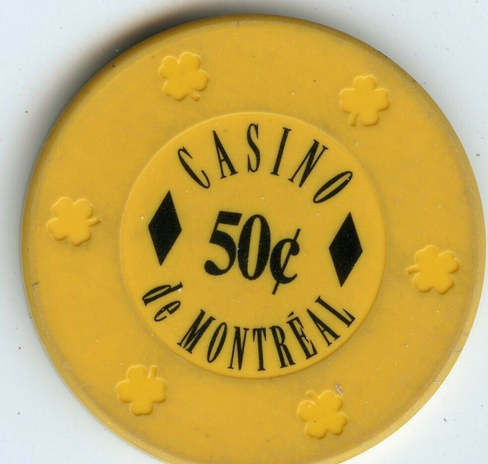 Canada 50 Cent Casino Poker Chip Casino De Montreal eBay