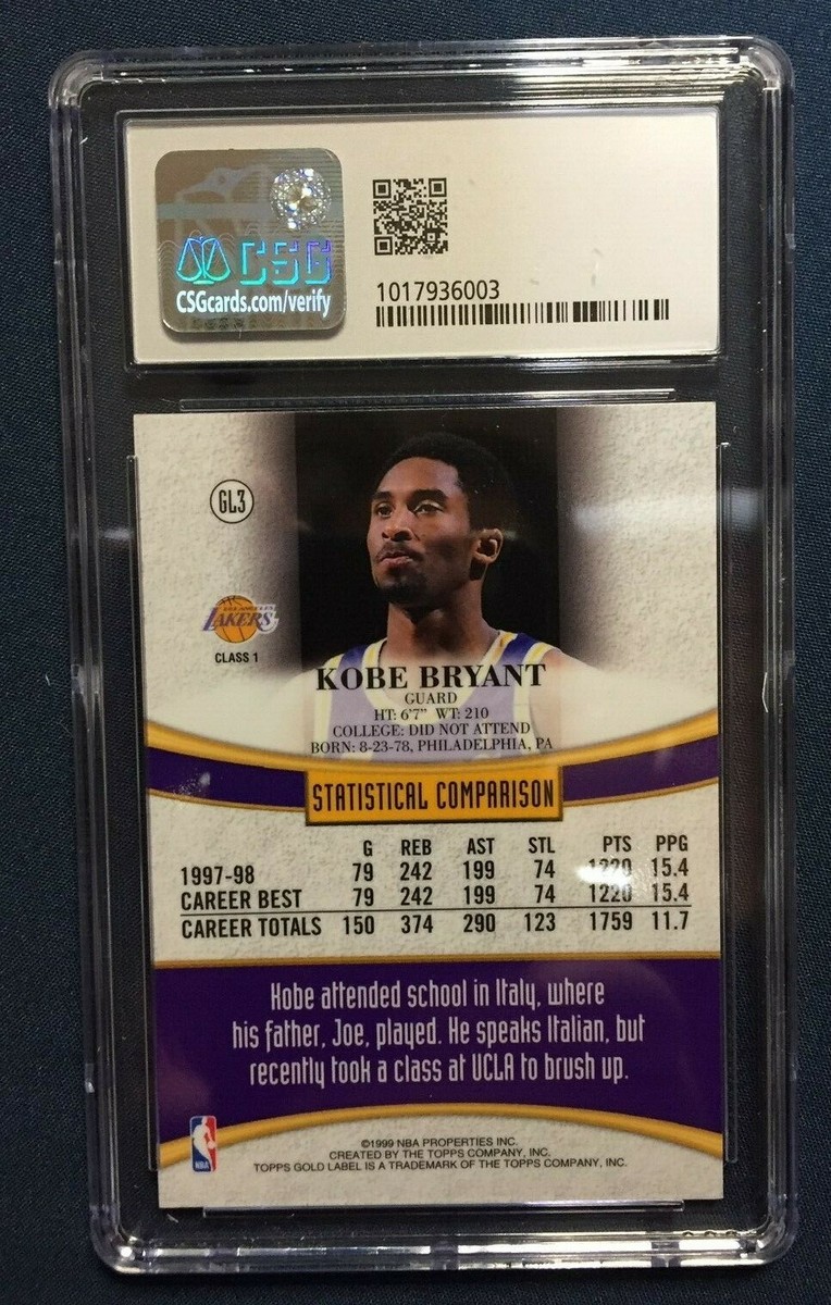 その他 1998-99 Topps Cornerstones Kobe  #C9 1998-99 TOPPS KOBE BRYANT CORNERSTONES #C9 | eBay