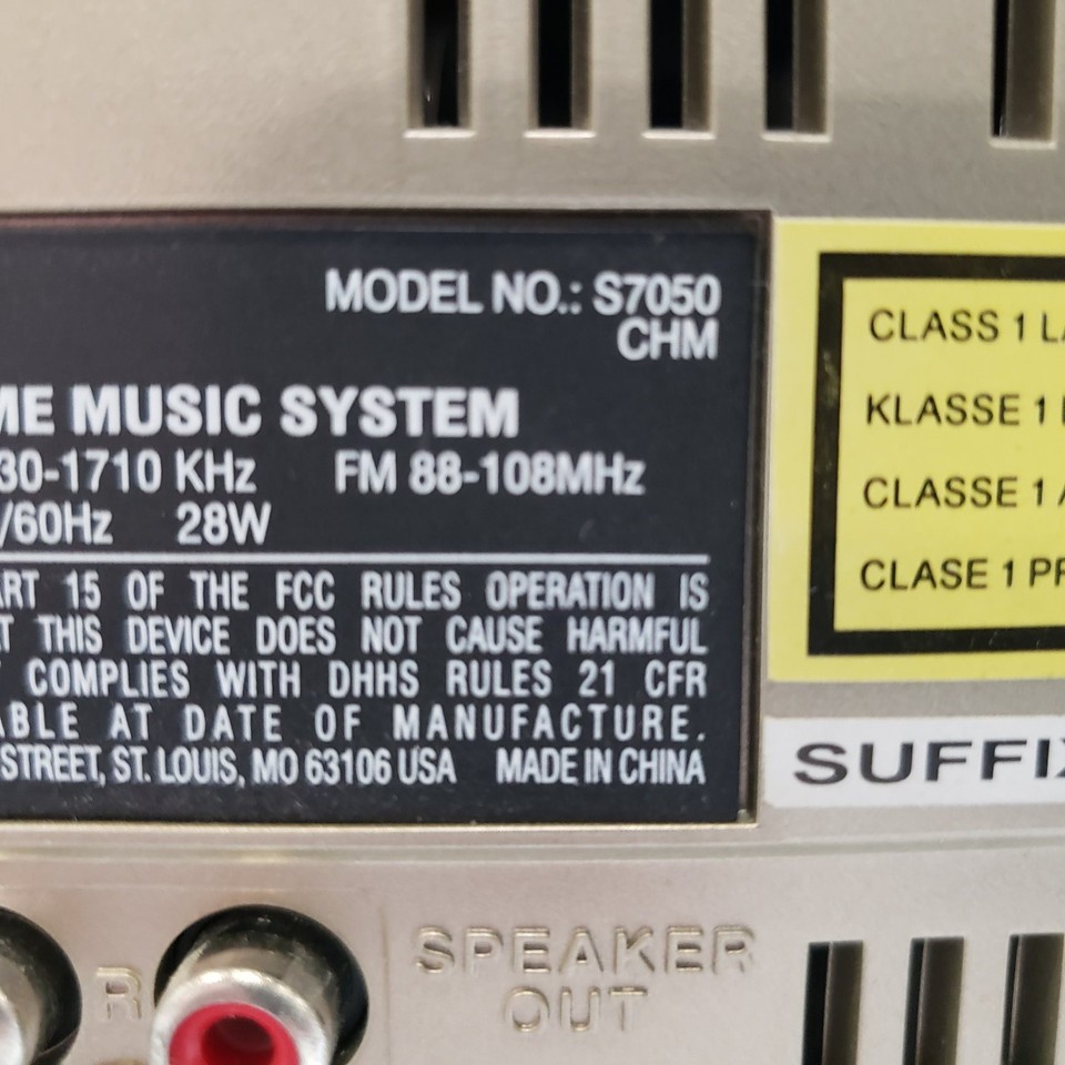 GPX Compact Disc PLL Music System S7050 Read eBay