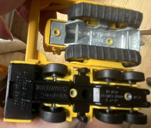 Matchbox LESNEY Catepillar #64 Tractor 1978 #49 Crane & Pony Trailer ENGLAND - Picture 4 of 8