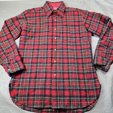 VTG Pendleton Wool Flannel Made in USA Prince Charles Edward Stewart Tartan Sz M