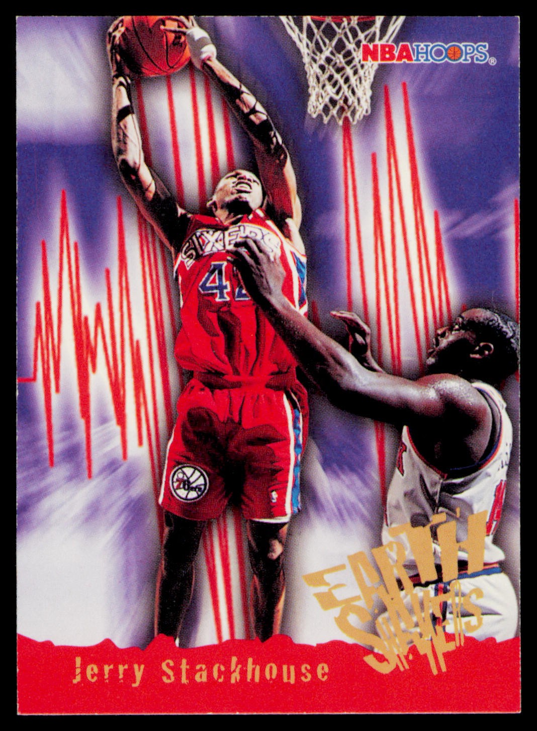 1995-96 Hoops #367 Jerry Stackhouse Philadelphia 76ers Card