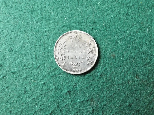1903 British India One Rupee — photo from the most recent tracked eBay sale
