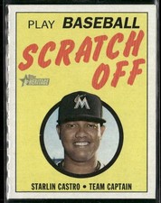 2019 Topps Heritage #14 Starlin Castro 1970 Scratch-Offs - Unscratched *Read
