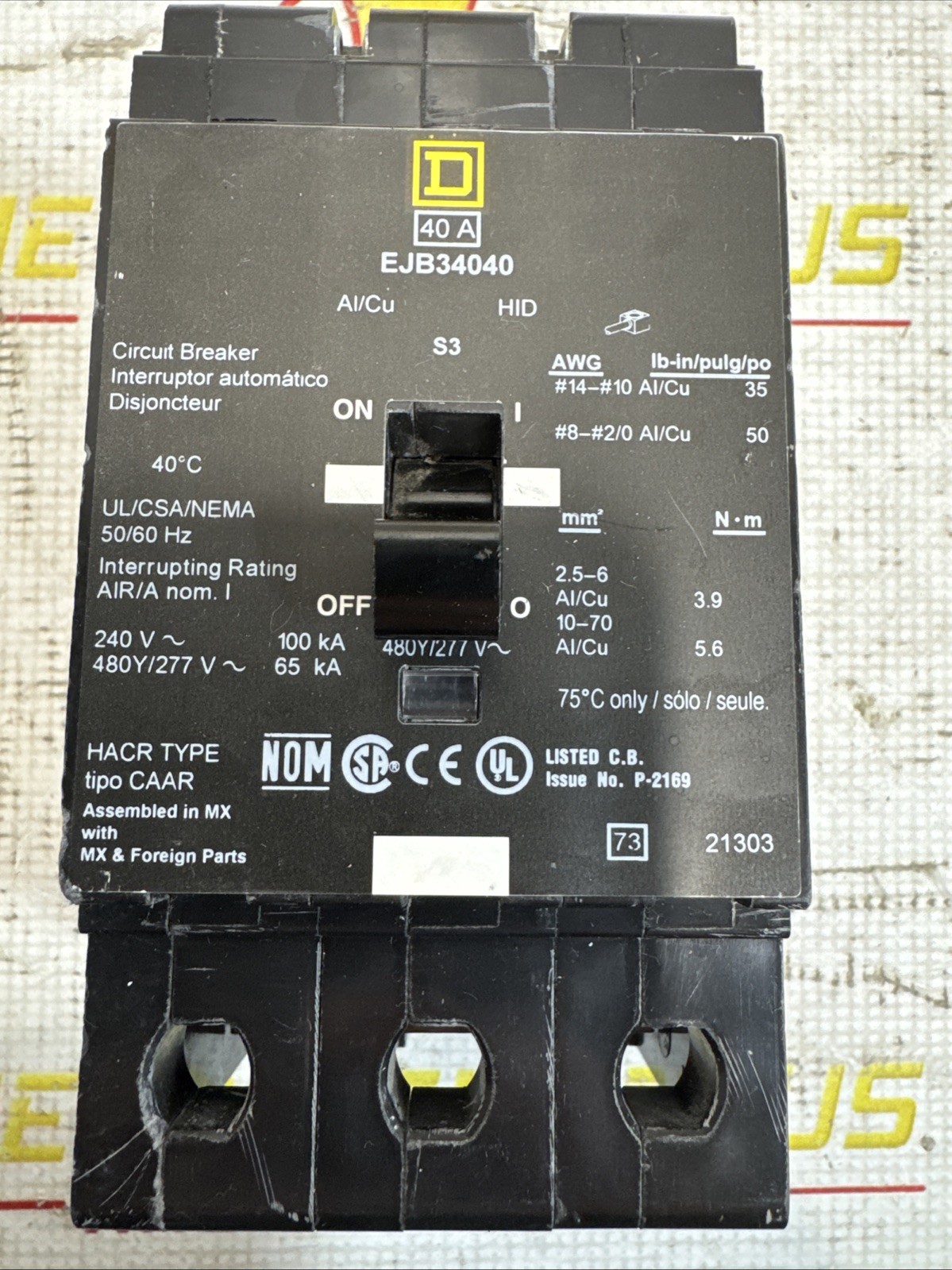 Schneider Electric Ejb34040 / Ejb34040 (Used)
