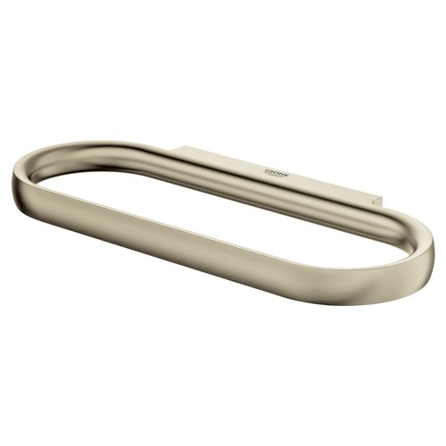 Grohe 40 972 Nickel Defined 8-1/16" Wall Mounted Towel Ring - Picture 3 of 4