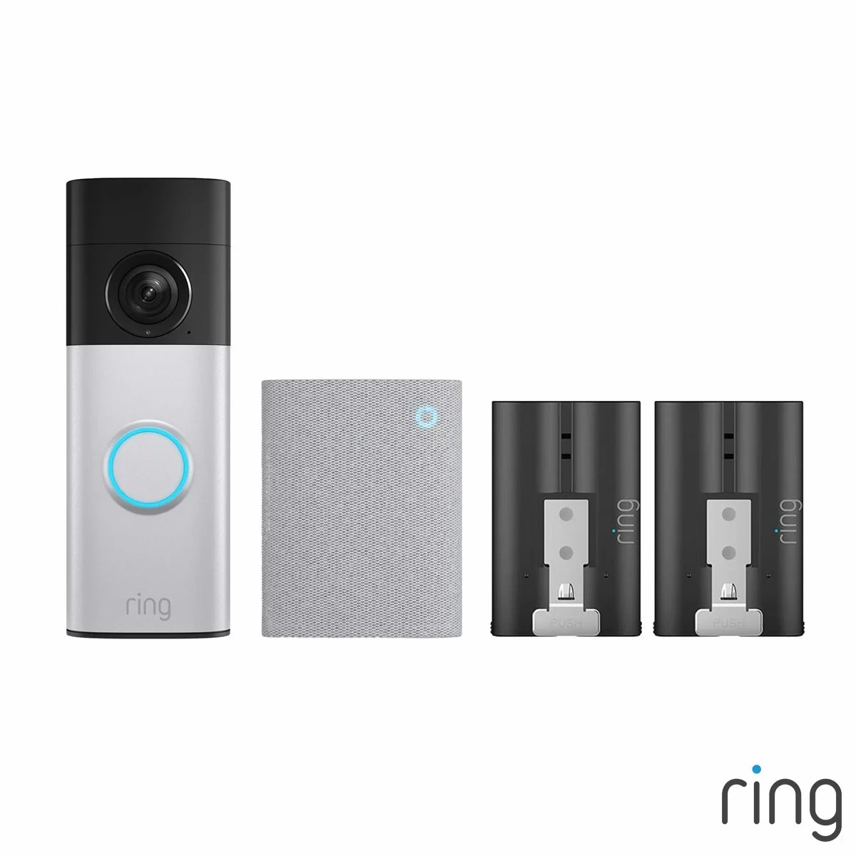 Ring Video Doorbell Plus (2nd Gen) with Chime (3rd Gen) and Extra battery