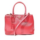 NO TARIFF Prada Tote Bag Red Leather 4748568