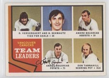 1974-75 O-Pee-Chee Dennis Ververgaert Bobby Schmautz Andre Boudrias #117 0da0