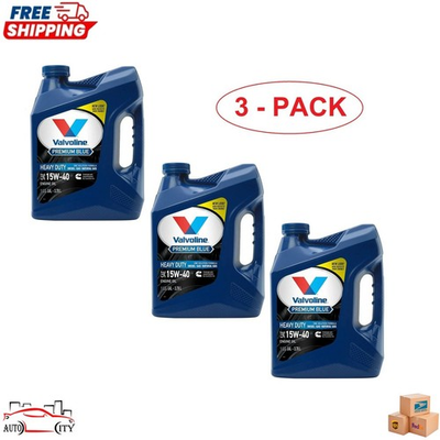 #ad Valvoline Premium Blue 15W 40 Diesel Engine Oil Conventional 1 Gal 3 Pack $84.00