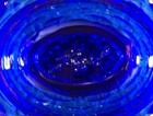 Boyd's Crystal Art Glass SIGNATURE CHICK SALT #1 COBALT 6-11-97 Blue Hen on Nest — photo 6