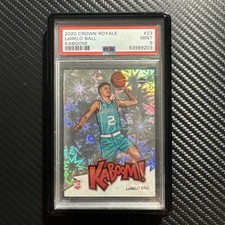 2020 CROWN ROYALE LaMELO BALL KABOOM! #23 ROOKIE - PSA MINT 9