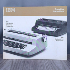 IBM Selectric / Selectric 2 Typewriter Operating Manual