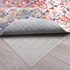 Beige Non Slip Rug Pad Gripper 2x3 for Hardwood Floors Under Carpet Mat