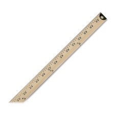 Westcott ACM10425 Metal End Yardstick 36" Wood Blue
