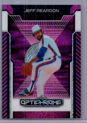 Jeff Reardon 2025 Leaf Optichrome Baseball 1/1 Pre Production Proof