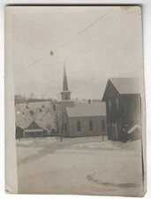 Church Estella PA Pennsylvania Original Vintage Snapshot Photo
