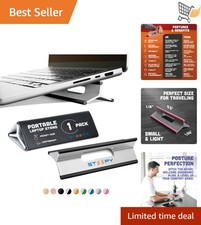 Portable Laptop Stand Adjustable Height Desk Cooler Support Lightweight