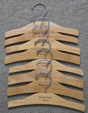 Ralph Lauren Infants Toddlers Kids Wooden Wood Retail Hangers 11" Lot of 8