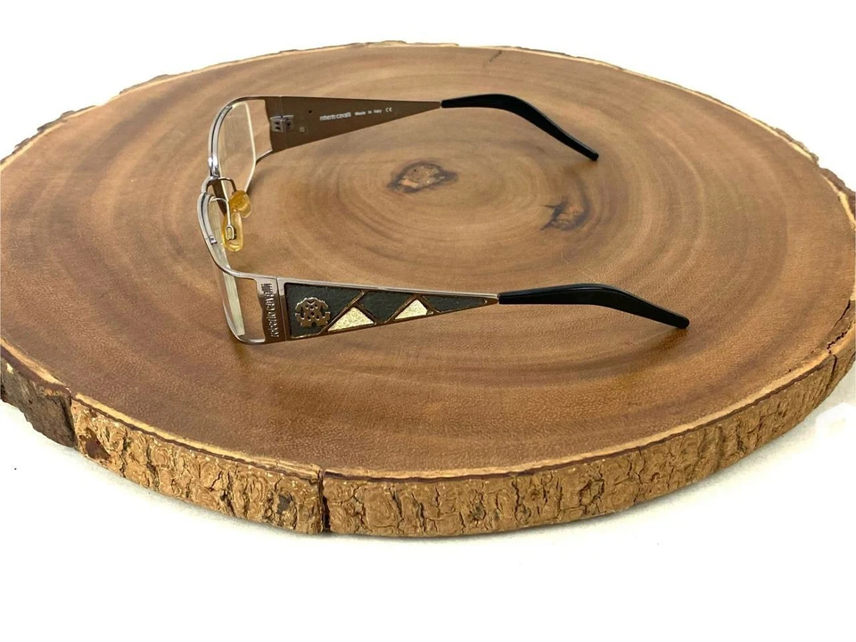 Monturas de gafas Roberto Cavalli RC 481 012 plata 53 18 130 mm hechas en Italia Foto 4 de 4