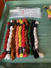 Perlgarn glänzend Stickgarn  100% BW Konvolut verschiedene Sorten