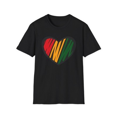 Black History Month Rasta Heart Tee