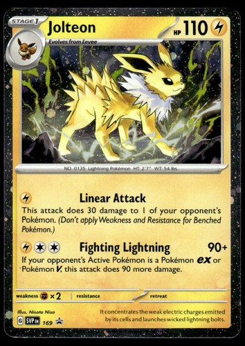 Jolteon #169 - Pokemon Black Star Promo