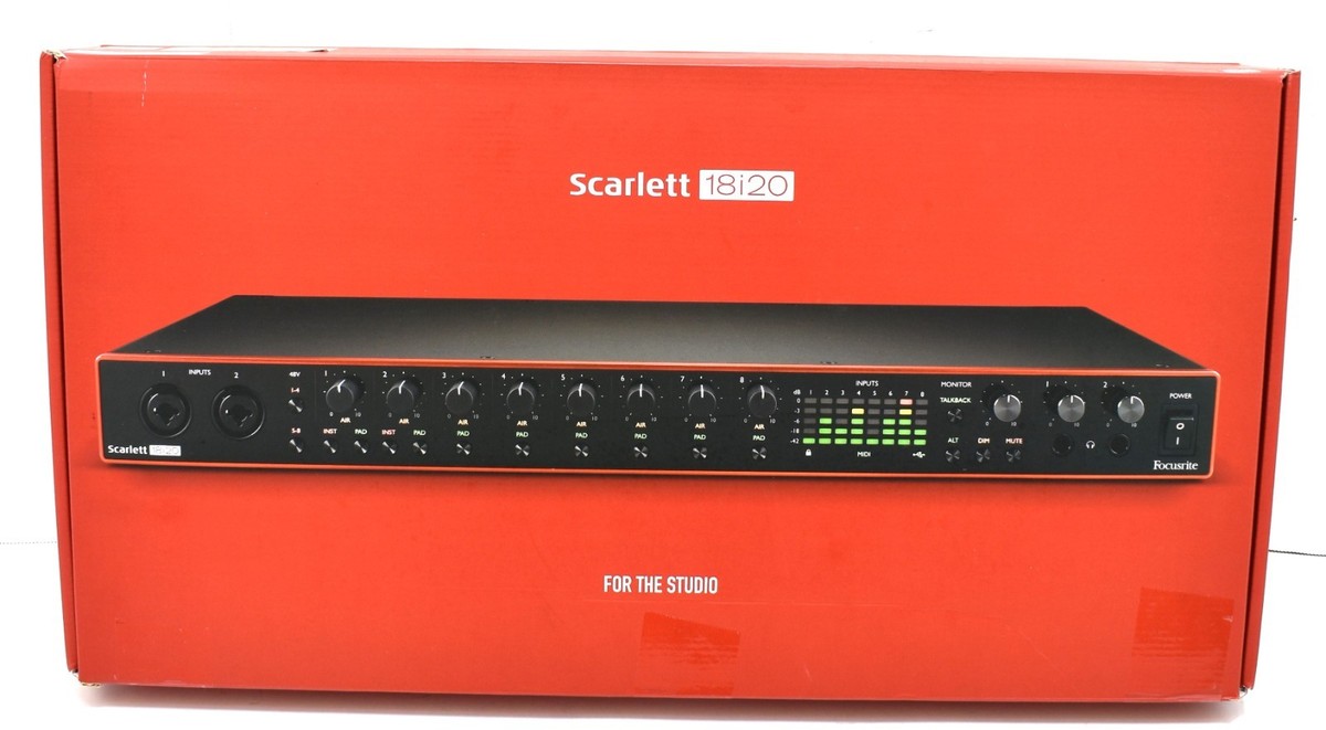 Focusrite SCARLETT-18I20-3G 3rd Gen. USB Audio Recording Interface
