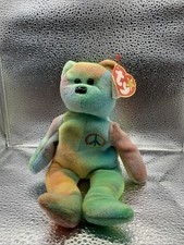 Ty Beanie Baby: Peace Bear 1996 - Multicolor