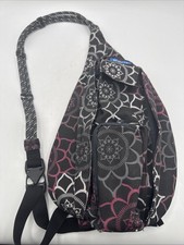 KAVU Mini Rope Bag Black Daypack Doily Dream Pre-owned Great Shape Hiking