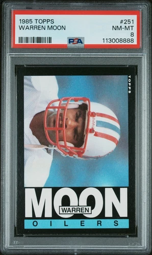 1985 TOPPS #251 WARREN MOON PSA 8