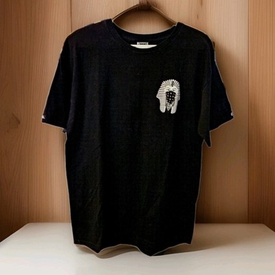 Crooks & Castles Black T-shirt Men's Lg Pharaoh Masked Graphic Urban Streetwear 