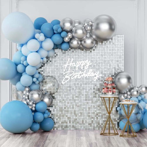 12Pcs Shimmer Wall Backdrop Sequin Panels Party Wedding Event Decor Multi-Color - Picture 31 of 36