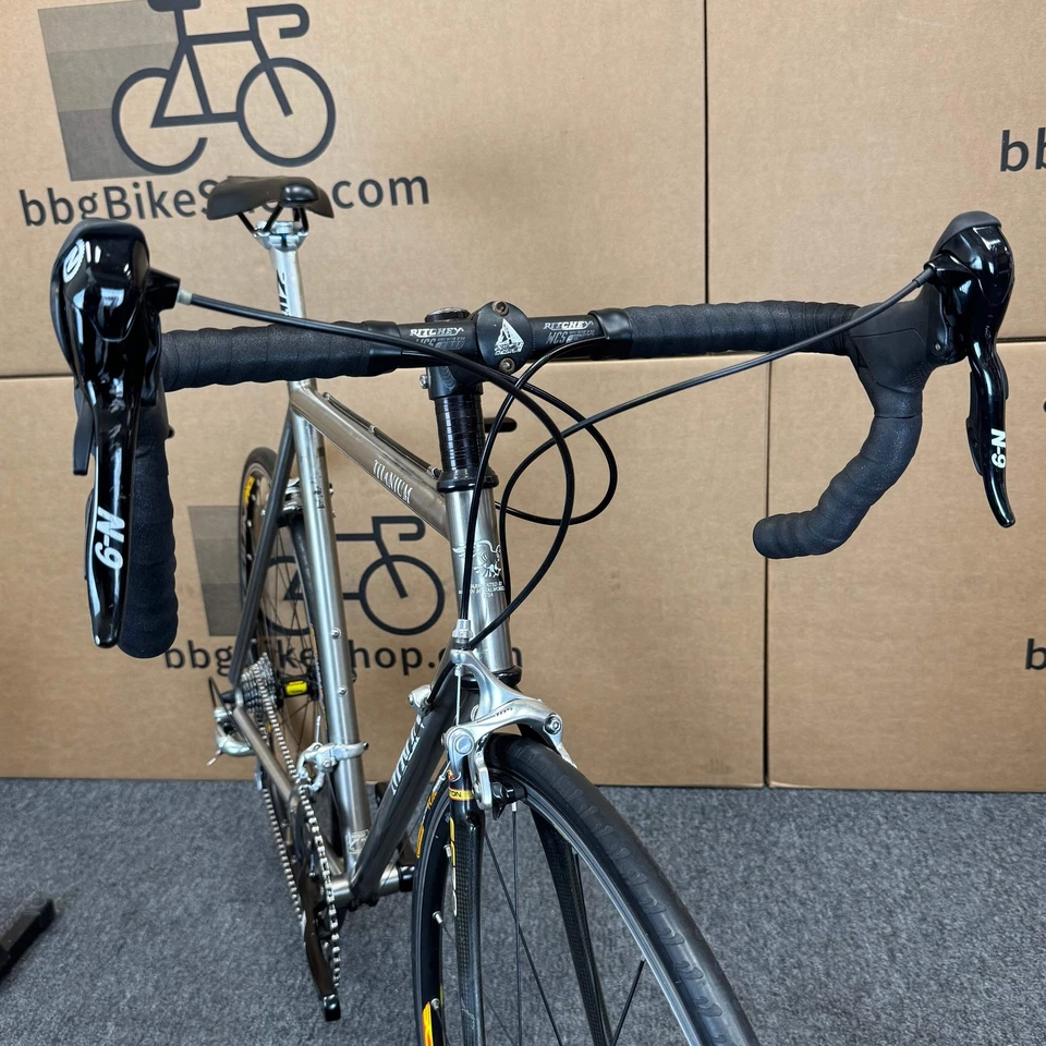 Bicicleta de carretera Merlin Titanium usada, vintage - 1994, 56 cm Foto 4 de 4