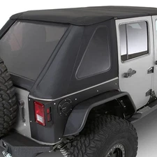 For Jeep Wrangler JK 18 Smittybilt 9083135K Black Diamond Bowless Combo Top Kit